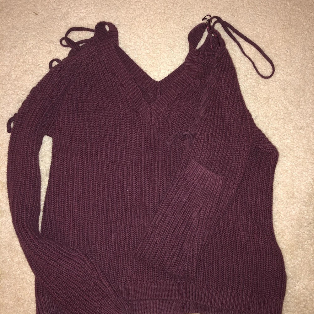 Burgundy sweater